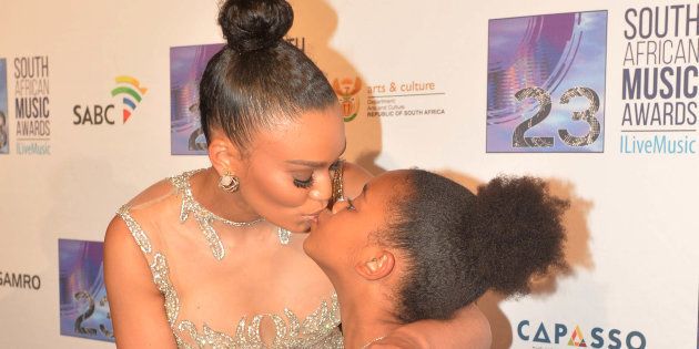 Pearl Thusi and her daughter Thandolwethu Mokoena.