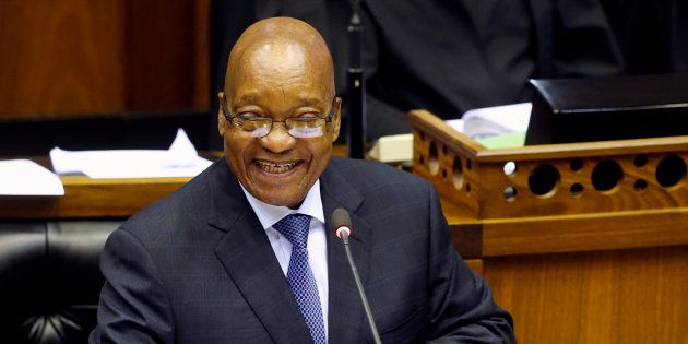 President Jacob Zuma addresses Parliament in Cape Town, South Africa, May 31, 2017.