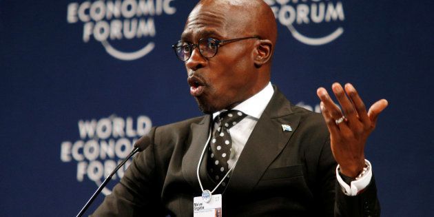 South African Finance Minister Malusi Gigaba speaks at the World Economic Forum on Africa 2017 in Durban on May 4 2017.
