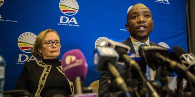 Mmusi Maimane and Helen Zille.