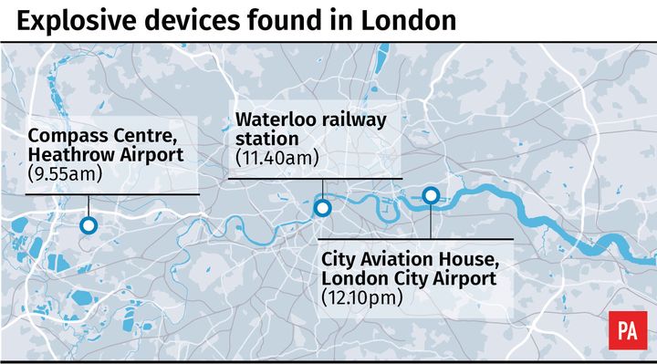 The devices were received at hubs across London on Tuesday.