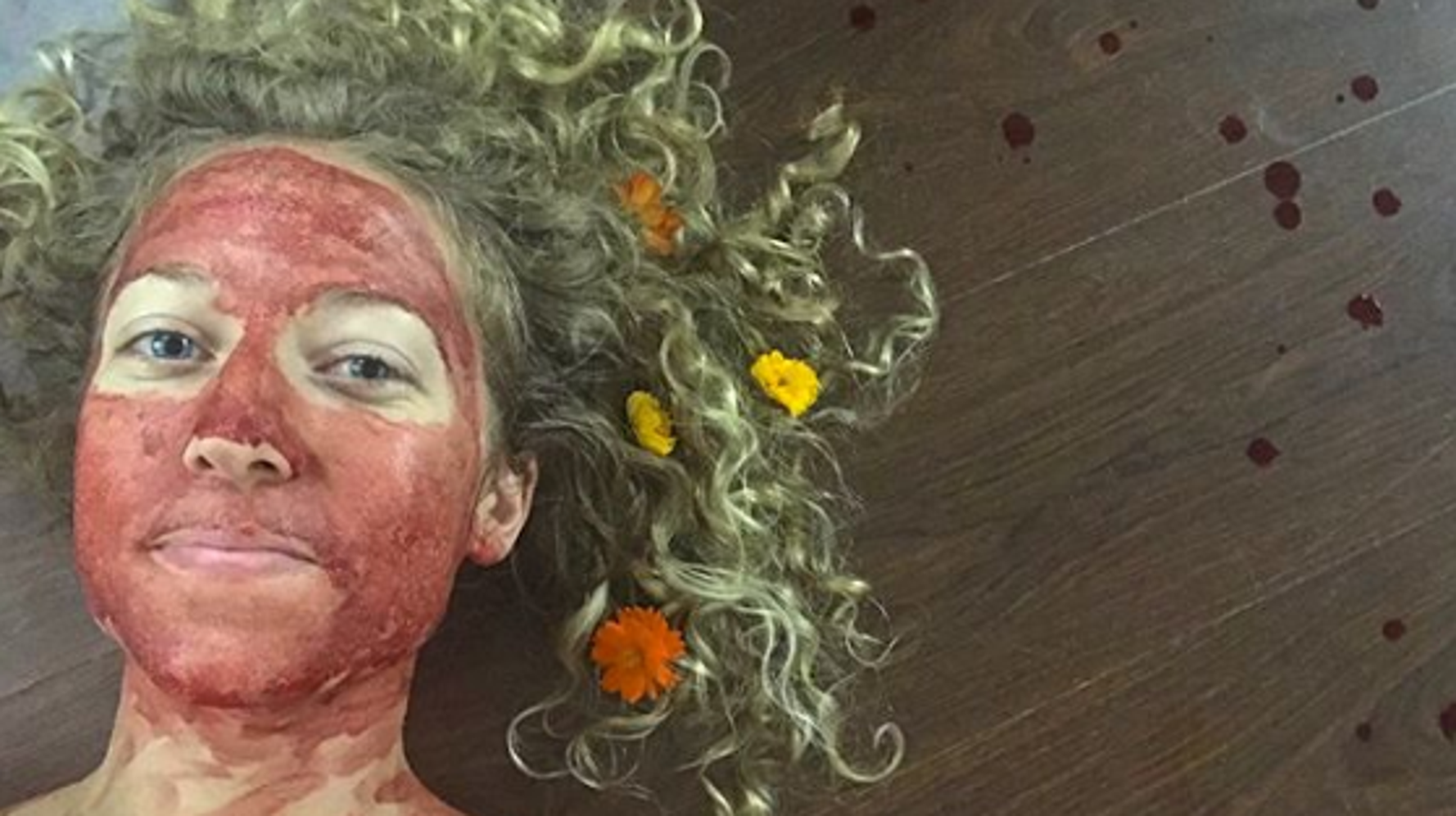 This Woman Smears Menstrual Blood On Her Face To Combat Period