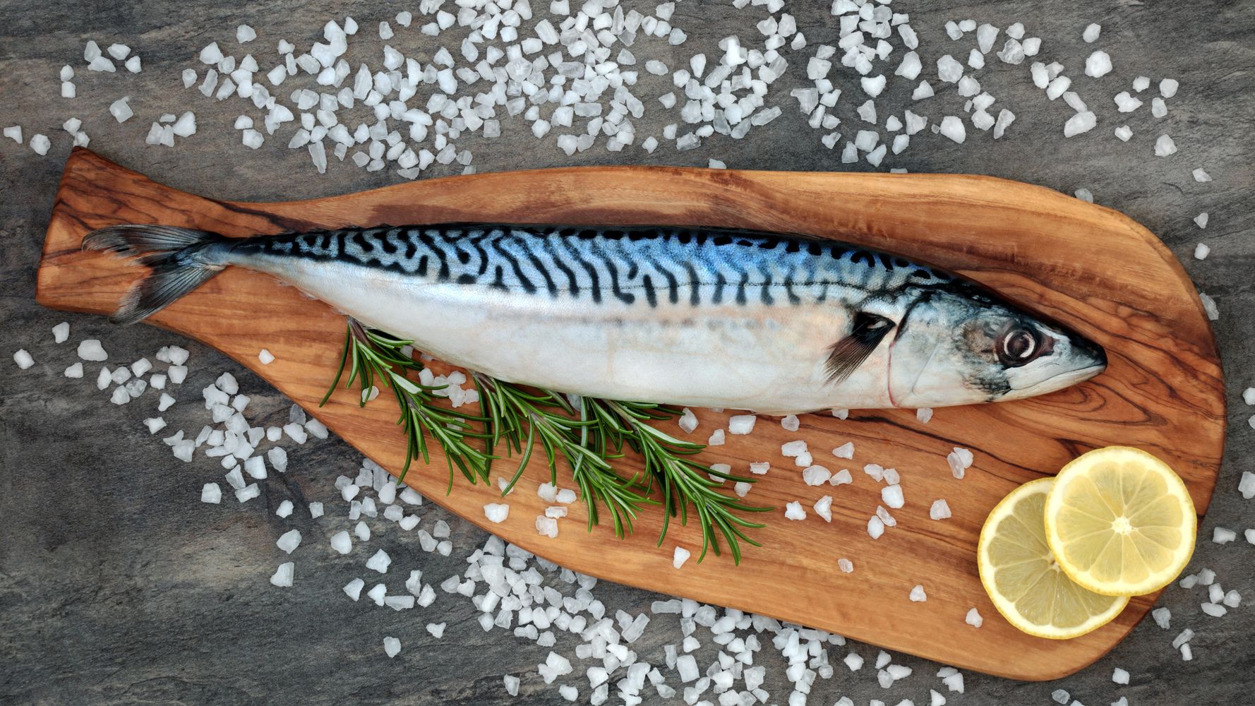 Mackerel With Metal Grill Sticks