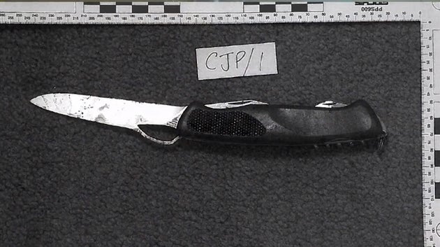 The knife used to murder