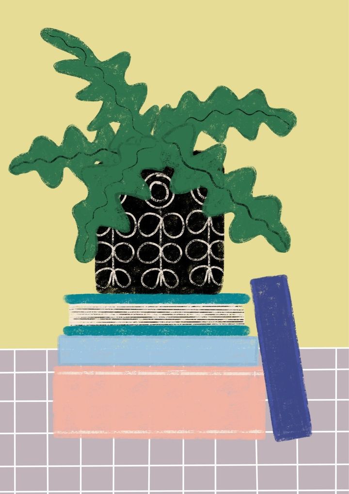 Books And Plant Print, Normal Land, £5