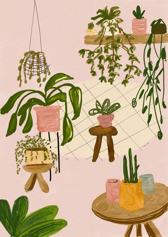 11 Unique Plant Prints On Etsy (That Are Less Hassle Than The Real