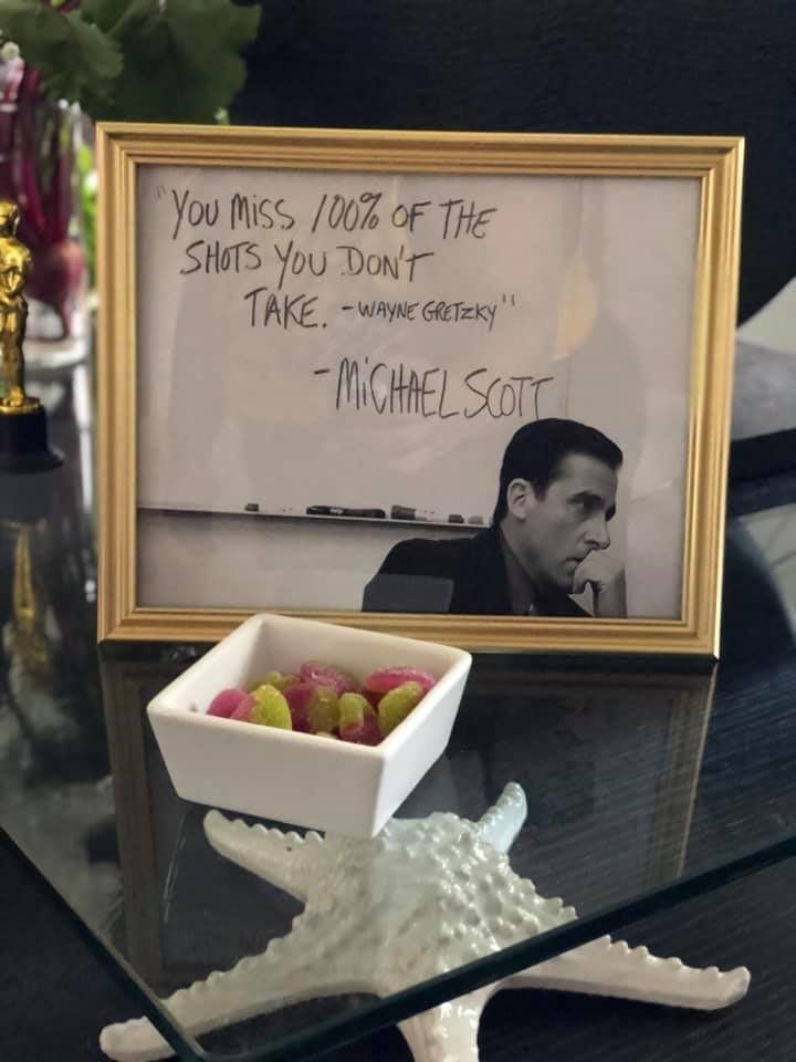 An iconic quote from Michael Scott (Wayne Gretzky).