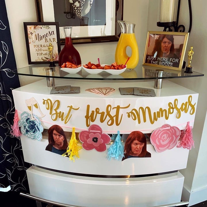 A bridal shower based on "The Office" would not be complete without a Meredith-themed mimosa bar.