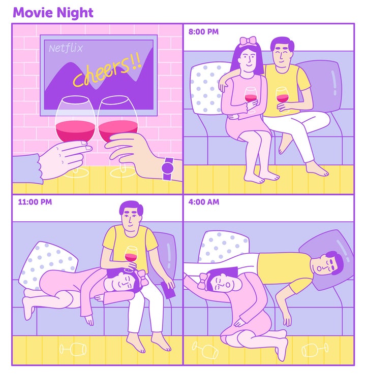 This Is What 'Netflix And Chill' Looks Like For Longtime Couples