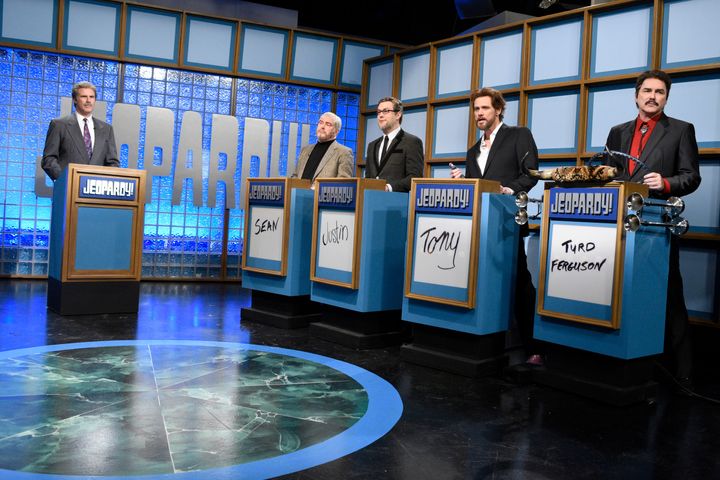 Will Ferrell as Trebek in a “Saturday Night Live” sketch.