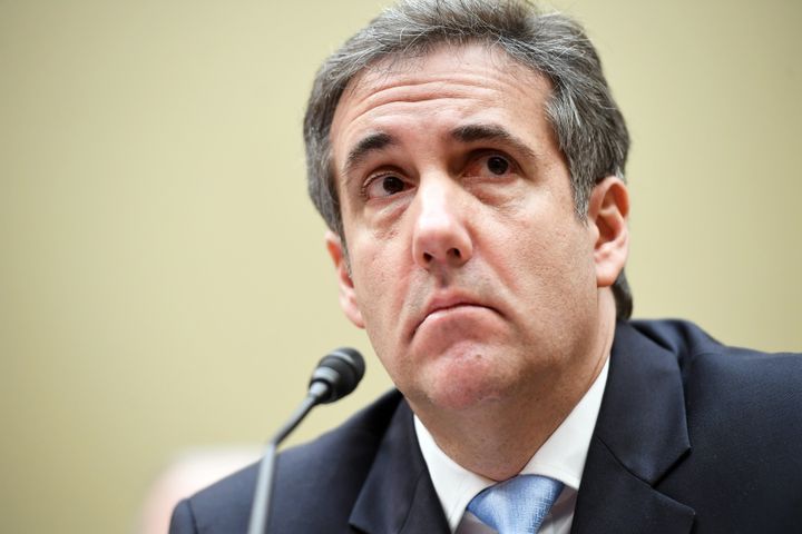 Michael Cohen, former attorney to President Donald Trump, testifies before the House Oversight Committee on Feb. 27 in Washington.