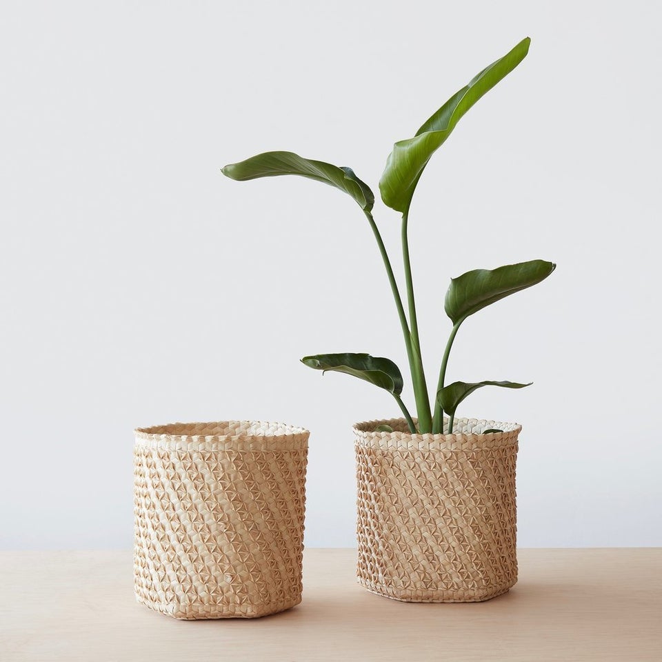 woven basket for plants