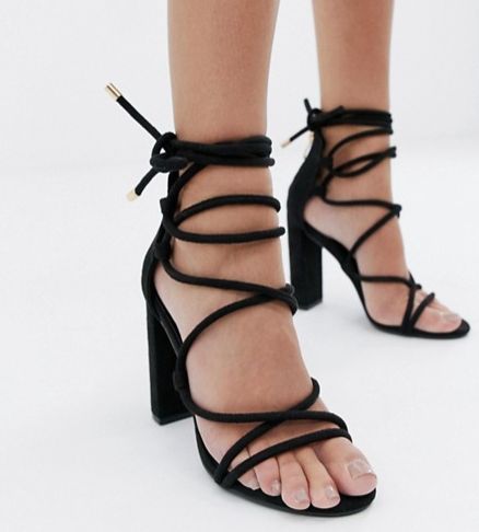 Amazon.com: Black Tie Up Sandals