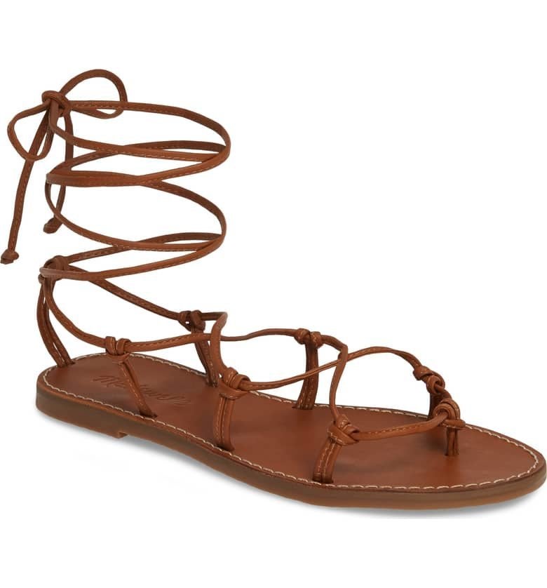 Leather tie up store sandals