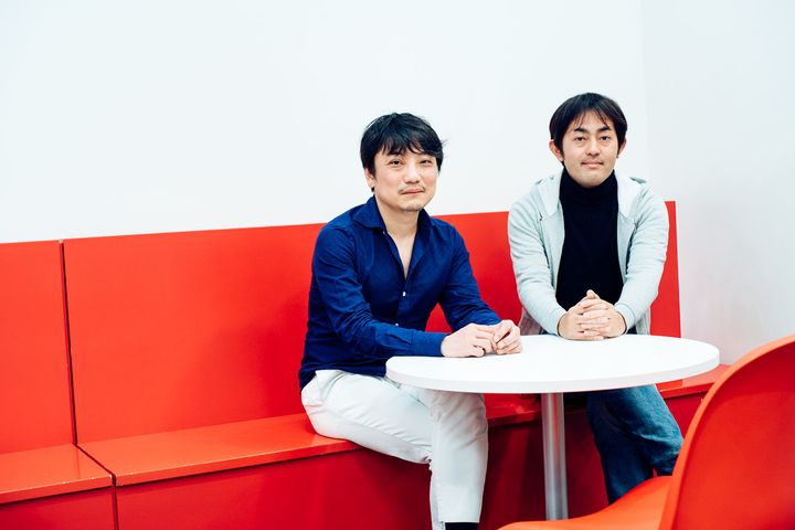 國光さん（左）と株式会社フィナンシェCEO・田中隆一さん