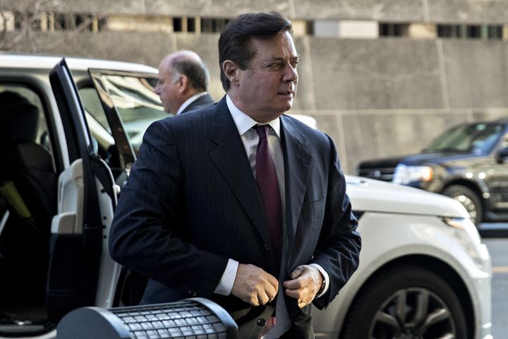 Paul Manafort arriving at the U.S. Courthouse for a status conference in 2017.