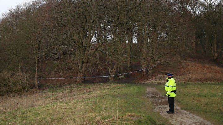 The baby's body was found by two dog walkers