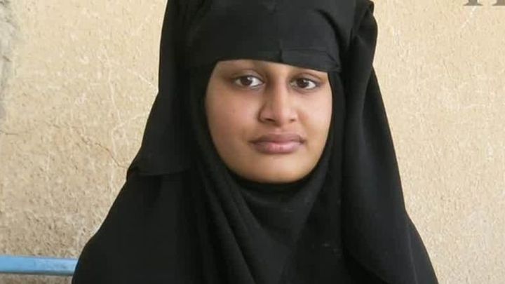 Shamima Begum pictured last month after being tracked down to a refugee camp in northern Syria.