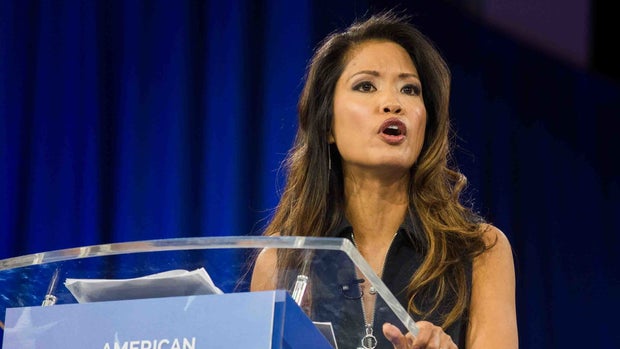 Conservative Speaker Michelle Malkin Speaks calling for a more conservative Republican Party during the annual Conservative Political Action Conference (CPAC) 2016 at National Harbor in Oxon Hill, Maryland, outside Washington, March 4, 2016. (Photo by Zach D Roberts/NurPhoto) (Photo by NurPhoto/NurPhoto via Getty Images)