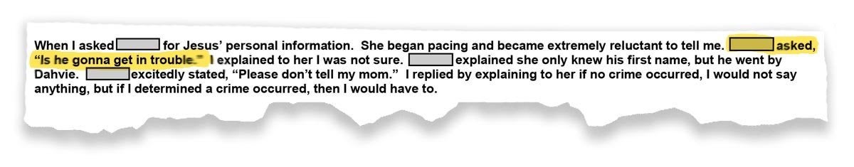 In a police report, 14-year-old Dianna Farrell asked an officer if her sexual abuser would get in trouble.