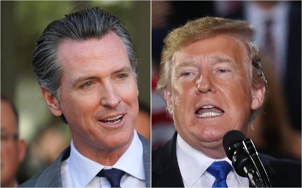 Gavin Newsom Trashes Donald Trump's Claim He Called Him 'One Of The ...