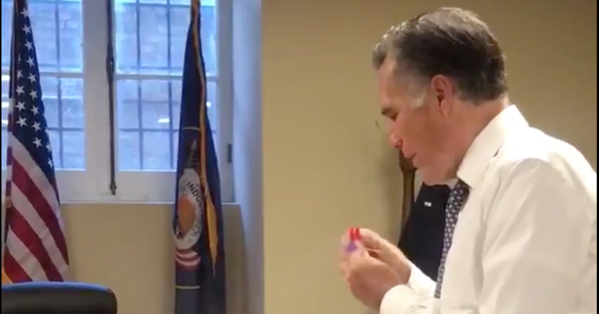 Mitt Romney Doesn't Know How To Blow Out Birthday Candles And It's So