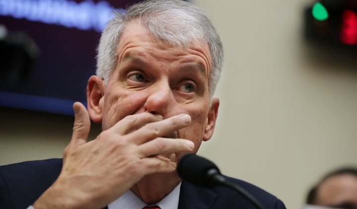 Wells Fargo CEO Timothy Sloan testified before the House Financial Services Committee on March 12.