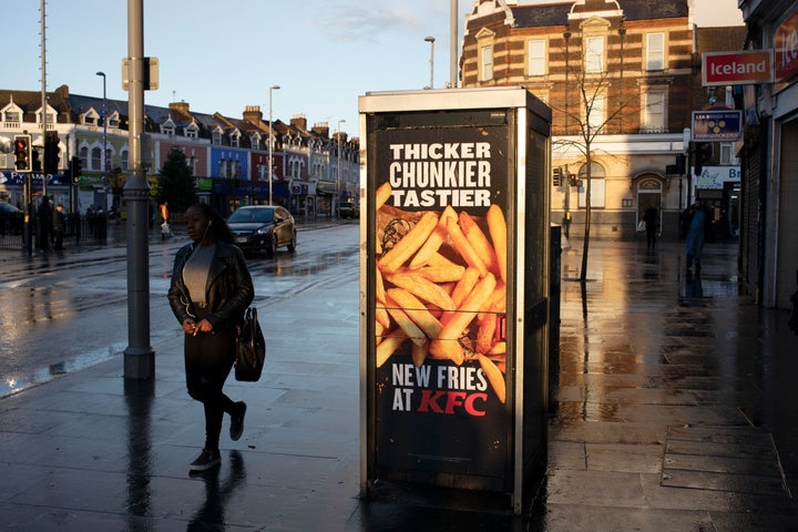 This KFC ad in London proves that you don't have to watch TV to be exposed to fast food advertisements.