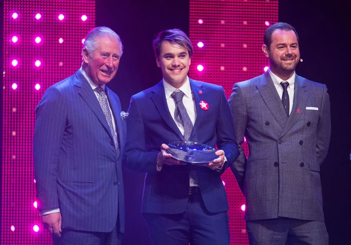 Prince Charles and Danny Dyer presenting together during the ceremony