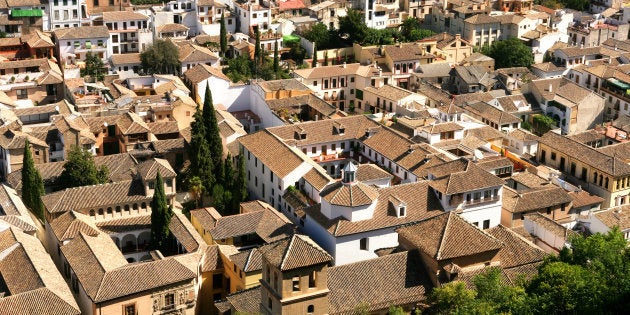 Una vista aérea de Granada.