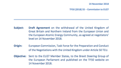 Consulta el texto íntegro del borrador sobre el Brexit