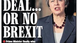 Las portadas británicas del acuerdo del Brexit: de