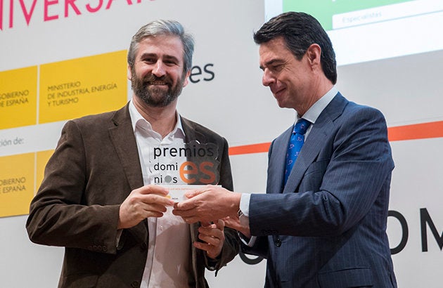 Frederic Llordachs recoge, en 2014, el Premio a la mejor web en la categoría de Web Emprendedora a Doctoralia.