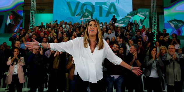 Susana Díaz en el cierre de campaña en