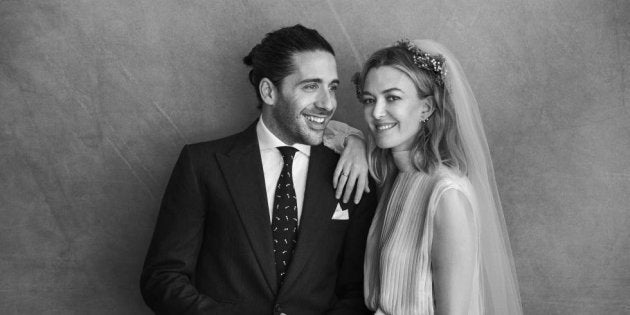 Marta Ortega y Carlos Torretta, en su boda.