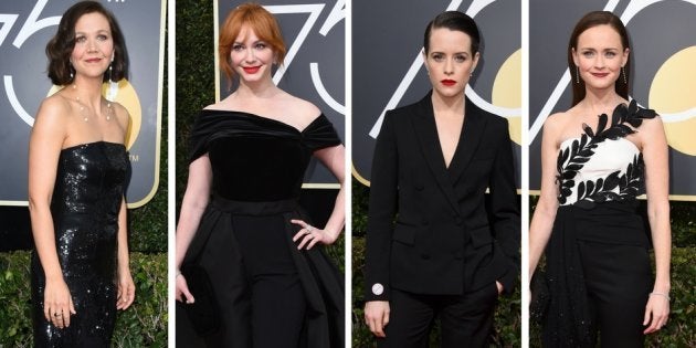 Actrices que optaron por el pantalón en los Globos de Oro