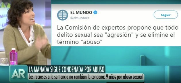 Marta Nebot en 'El Programa de AR' de Telecinco.