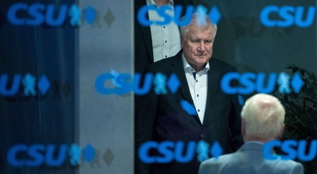 El ministro del interior alemán, Horst Seehofer, en la sede de la CSU.