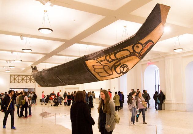 La gran canoa del Museo Estadounidense de Historia Natural de Nueva York es una de las principales atracciones.