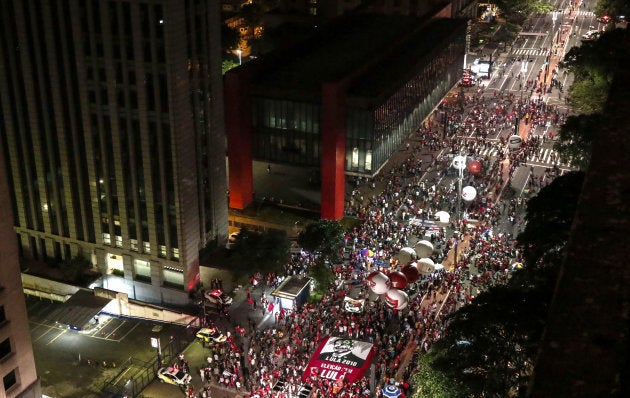Manifestación en apoyo a Lula.