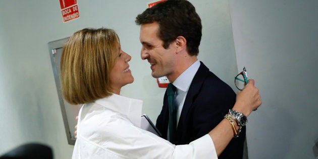Pablo Casado junto a María Dolores de Cospedal.