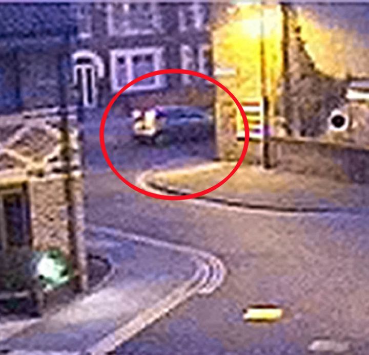 An old-style silver Ford Focus hatchback (above, circled) was shown on CCTV taken the day after Claudia vanished, which was released during a renewed appeal on BBC Crimewatch in 2014. The same appeal also recirculated images of a white Vauxhall Astra van (pictured below), which was parked near her home on the night before she went missing