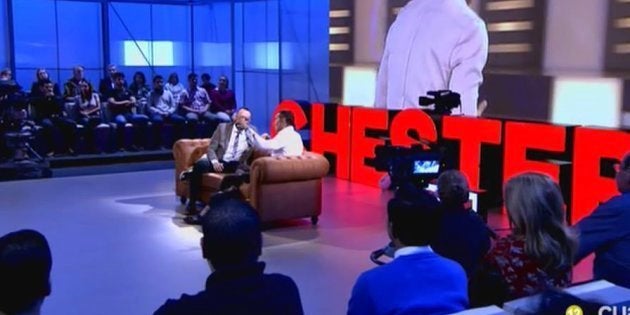 Jesús Vázquez y Risto Mejide en 'Chester'