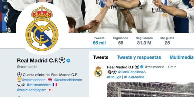 Cuenta oficial del Real Madrid en
