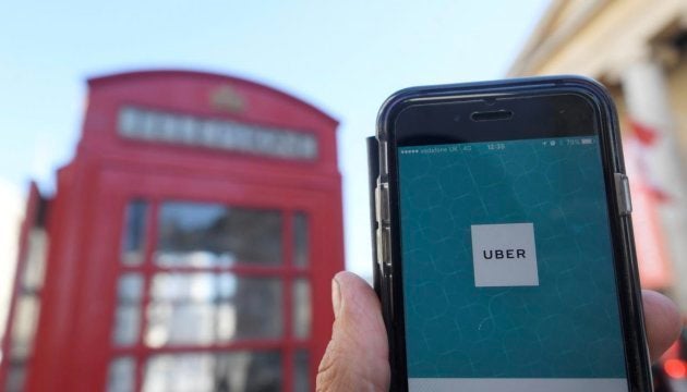 Uber en Reino Unido.