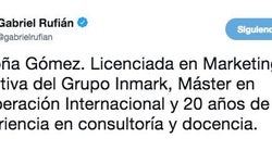 Gabriel Rufián se pronuncia sobre el puesto de la mujer de Pedro