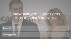 ENCUESTA: El nuevo trabajo de Begoña Gómez, mujer de Pedro Sánchez