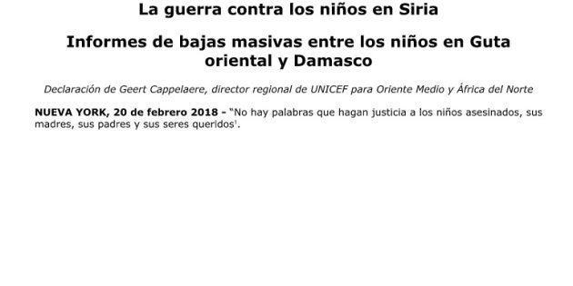 Unicef Difunde Un Comunicado En Blanco Porque Se Ha Quedado Sin Palabras El Huffpost