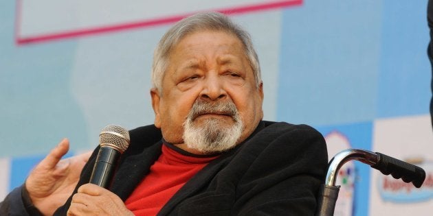 Vidiadhar Surajprasad Naipaul el 24 de enero de 2015 en la India.