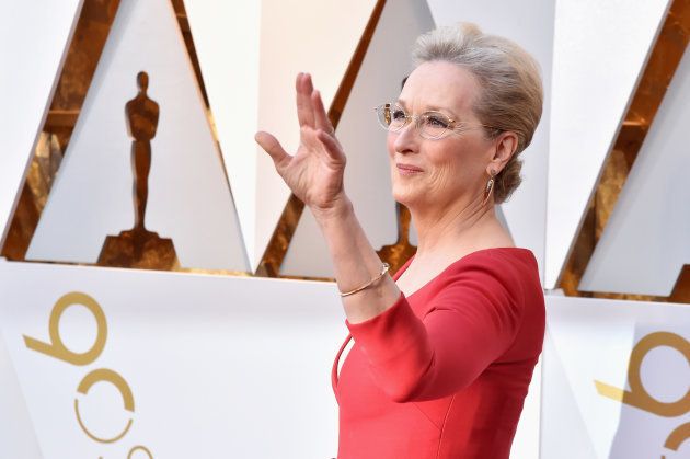 Meryl Streep, en la alfombra roja de los Oscar 2018.